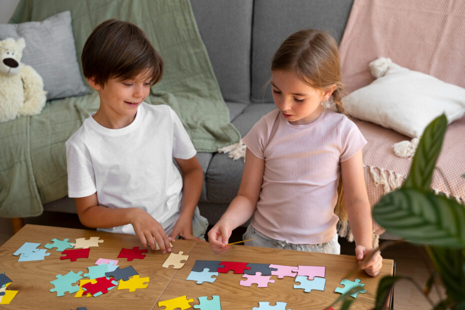 Activité calme avec les enfants - puzzle
